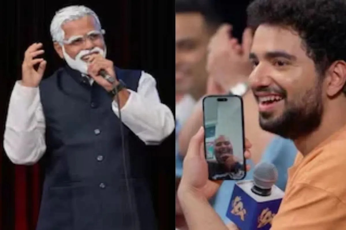 PM narendra modi mimicry contestant rahil in India Got Latent Samay Raina video call kunal kamra