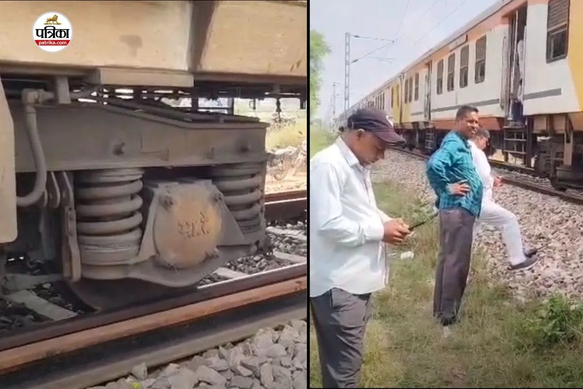 rajasthan bandikui agra memu train wheel derailed