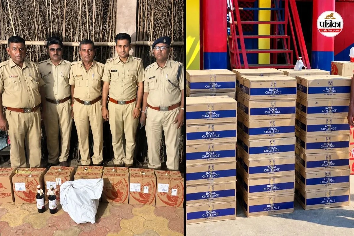 rajasthan excise department mega raid illegal liquor panchayat chunav