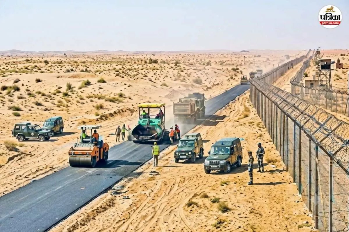 rajasthan india pak border road project