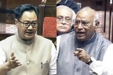 Kiren Rijiju and Mallikarjun Kharge