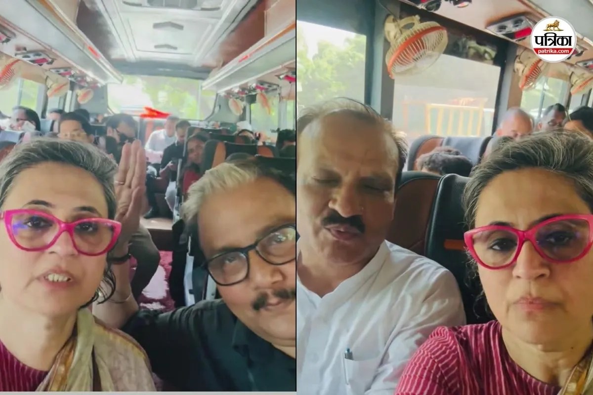 विपक्षी सांसद हिरासत में, पुलिस बस से सागरिका घोष ने शेयर किया वीडियो, बोलीं- ड्राइवर को भी नहीं पता कहां ले जा रहे