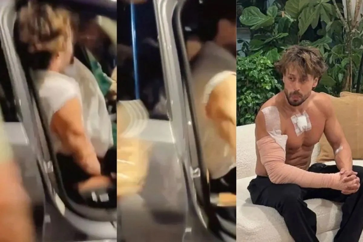 Tiger Shroff Car Firing new video actor change her seat he take driver seat after attack