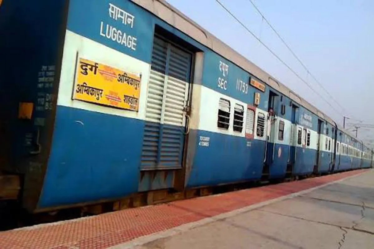 Young man cut by train