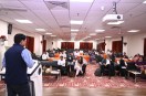 नवाचार और स्टार्टअप इकोसिस्टम पर प्रतिभागियों को जानकारी देते विशेषज्ञ (फोटो सोर्स : Ritesh Singh )